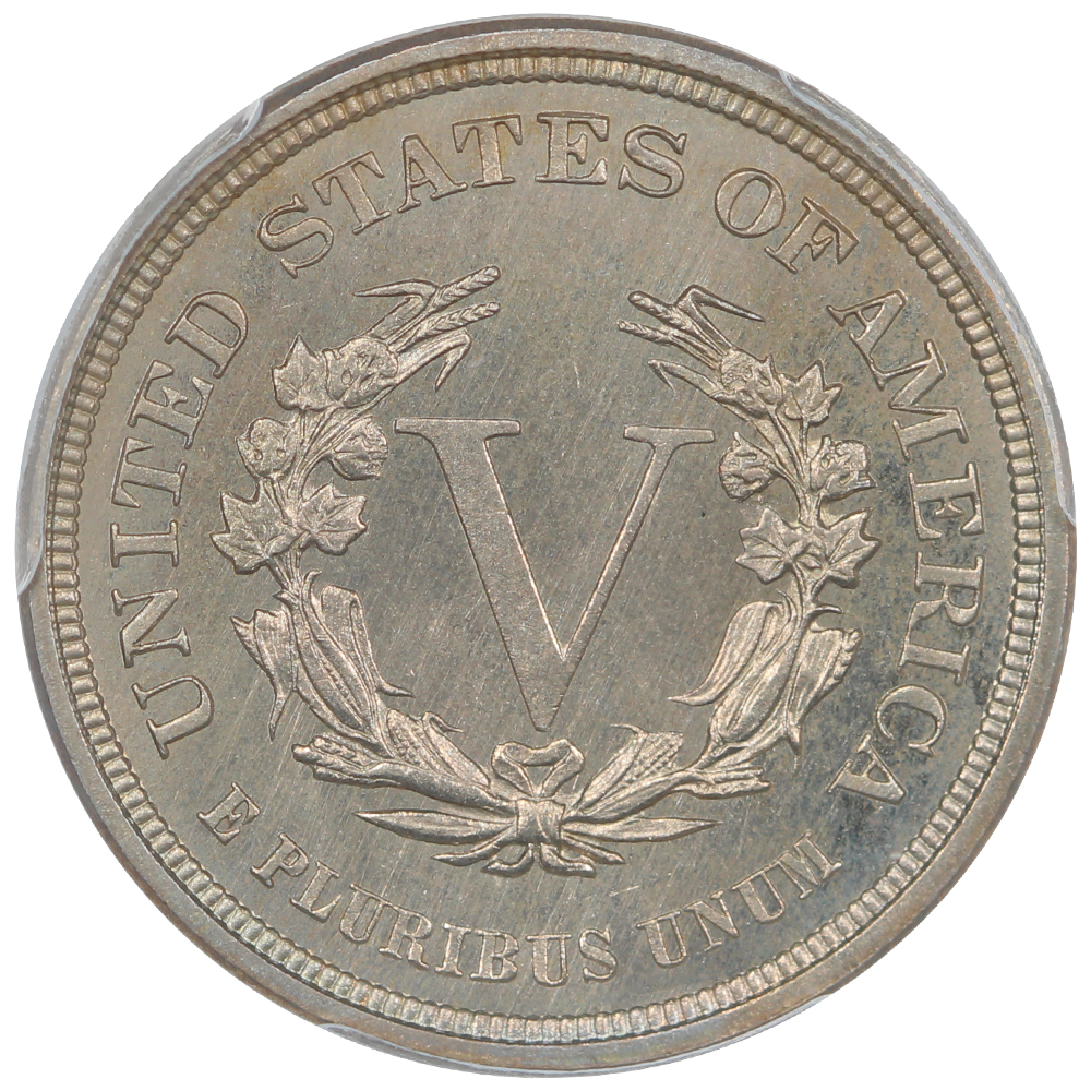 image for: 1883 No Cents 5c PCGS MS67