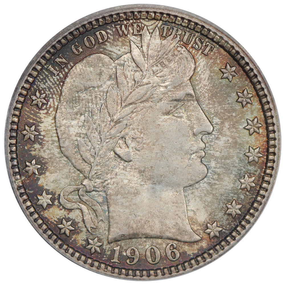 image for: 1906 25c PCGS MS65