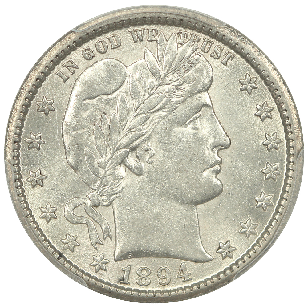 image for: 1894-O 25c PCGS AU58