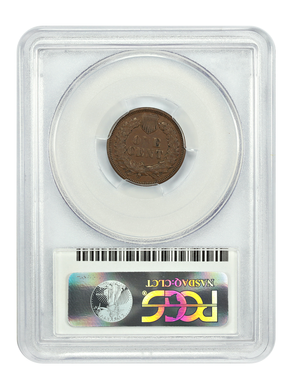 image for: 1869/69 Repunched Date, FS-302, S-1 1c PCGS AU58 BN