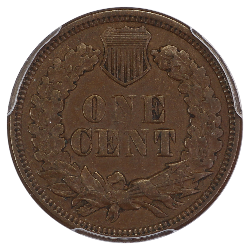 image for: 1869/69 Repunched Date, FS-302, S-1 1c PCGS AU58 BN