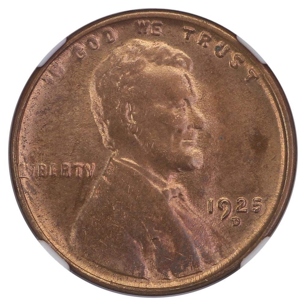 image for: 1925-D 1c NGC MS63 RB