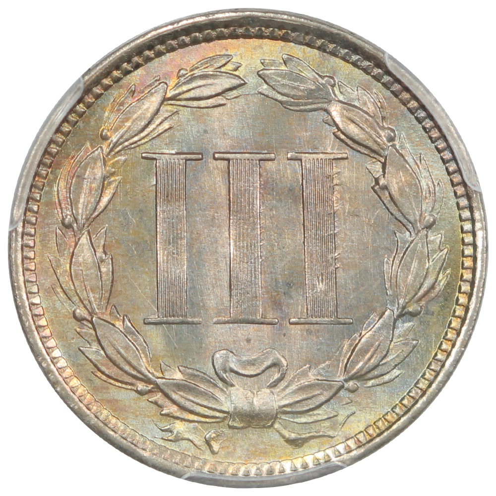 image for: 1868 3cN PCGS MS67