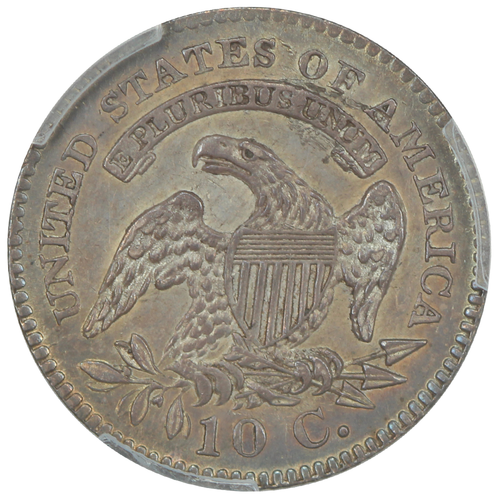 image for: 1827 Pointed Top 1 10c PCGS MS62