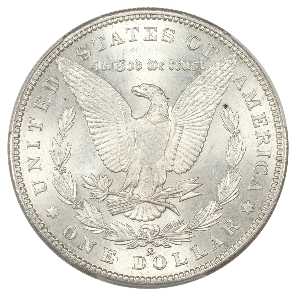 image for: 1889-S $1  PCGS MS62