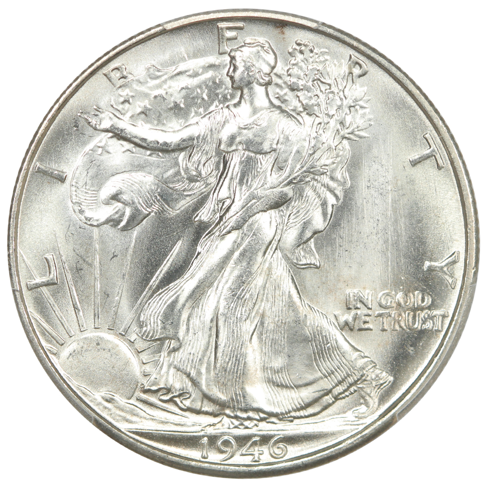 image for: 1946-S 50c PCGS MS66