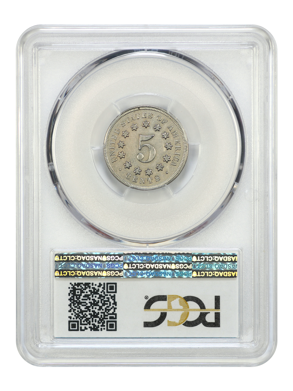 image for: 1868 5c PCGS AU55