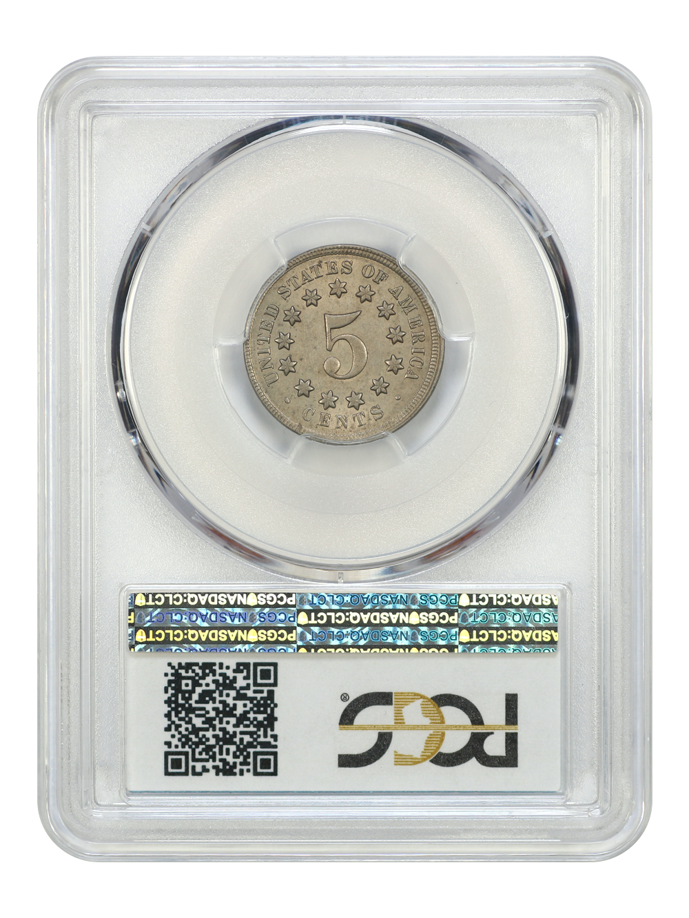image for: 1868 5c PCGS AU58