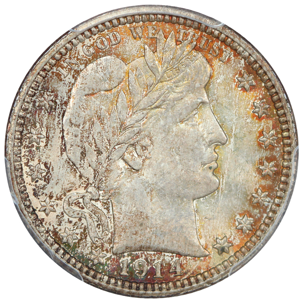 image for: 1914 25c PCGS MS66