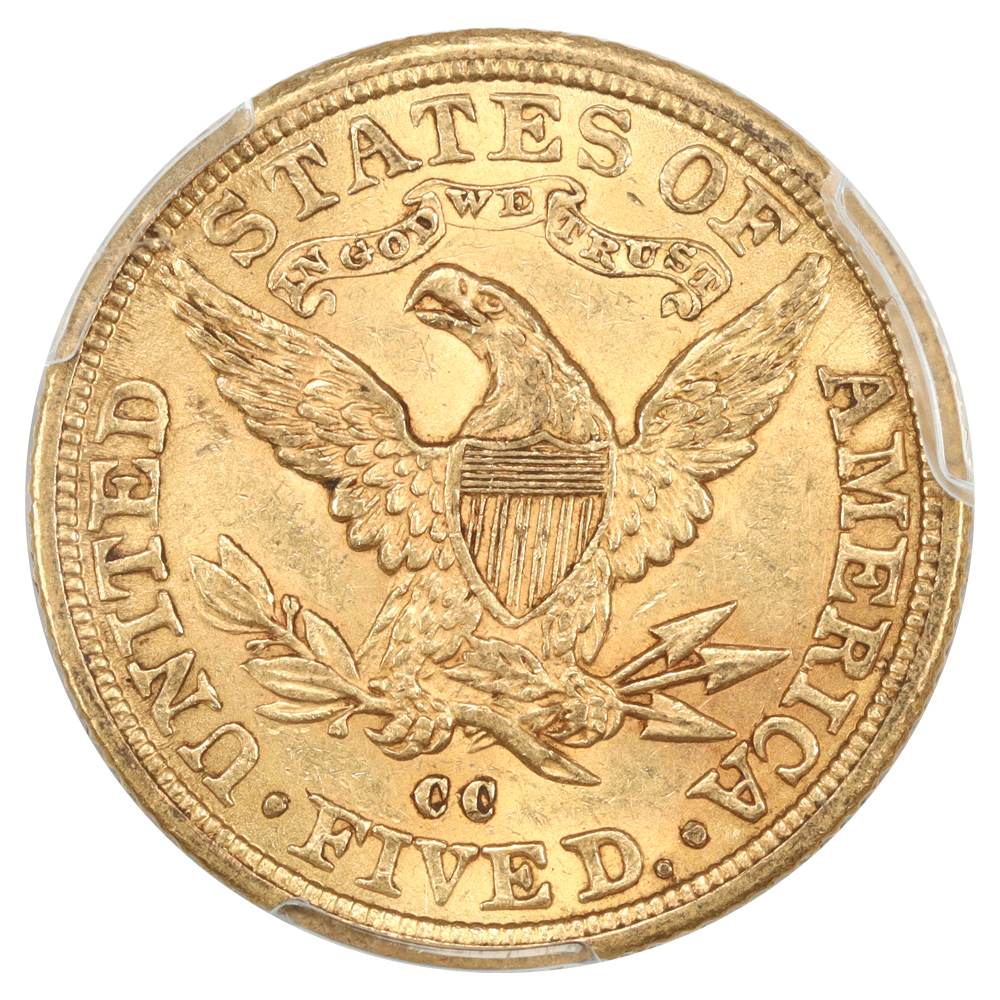 image for: 1882-CC $5  PCGS MS61