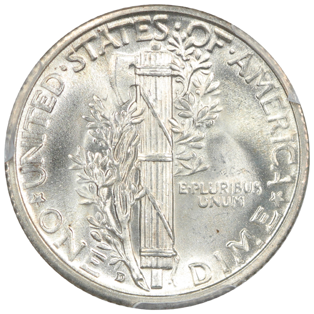 image for: 1931-D 10c PCGS MS66 FB