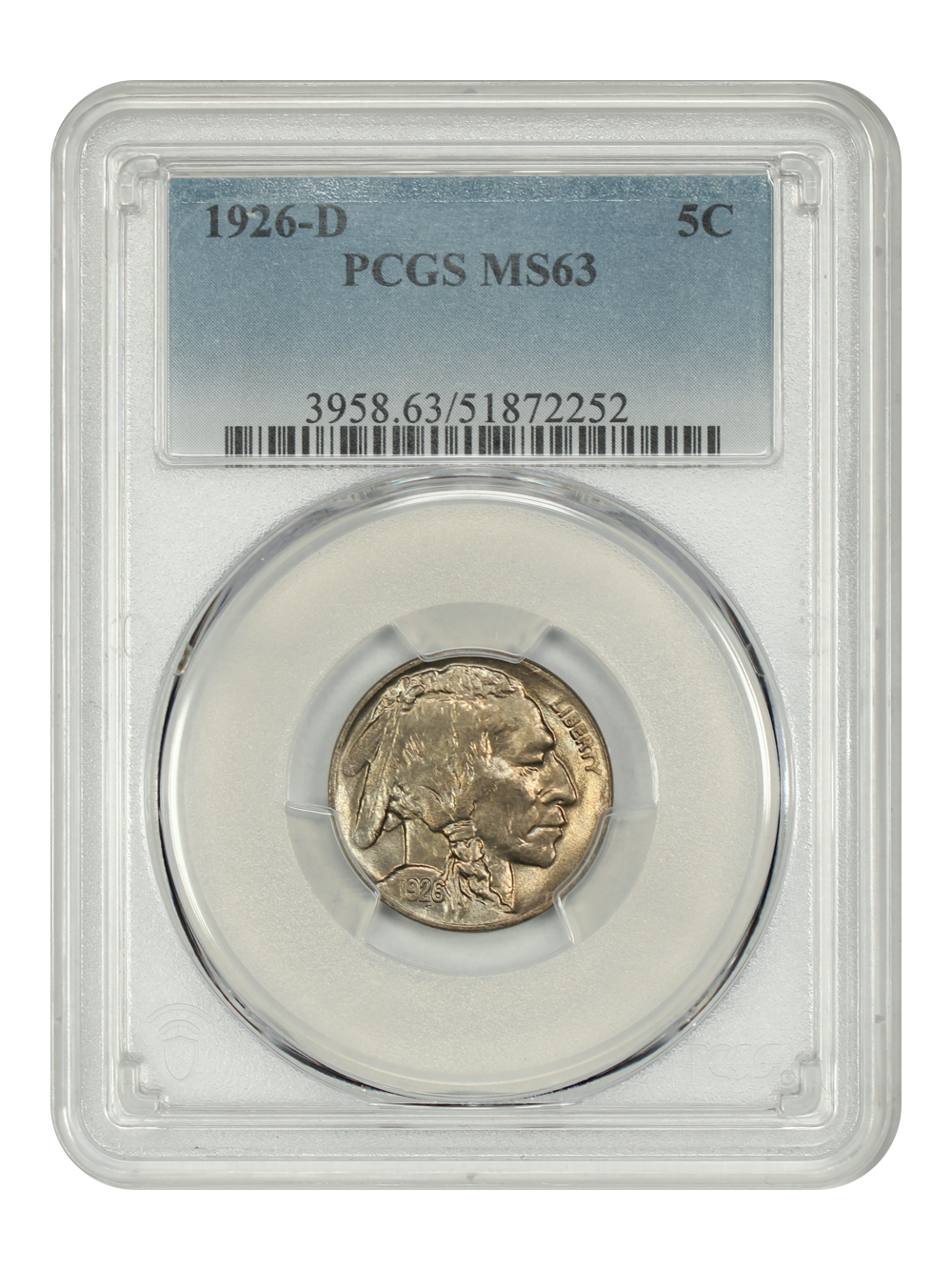 image for: 1926-D 5c PCGS MS63