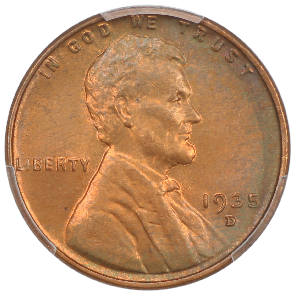 image for: 1935-D 1c PCGS MS66 RB