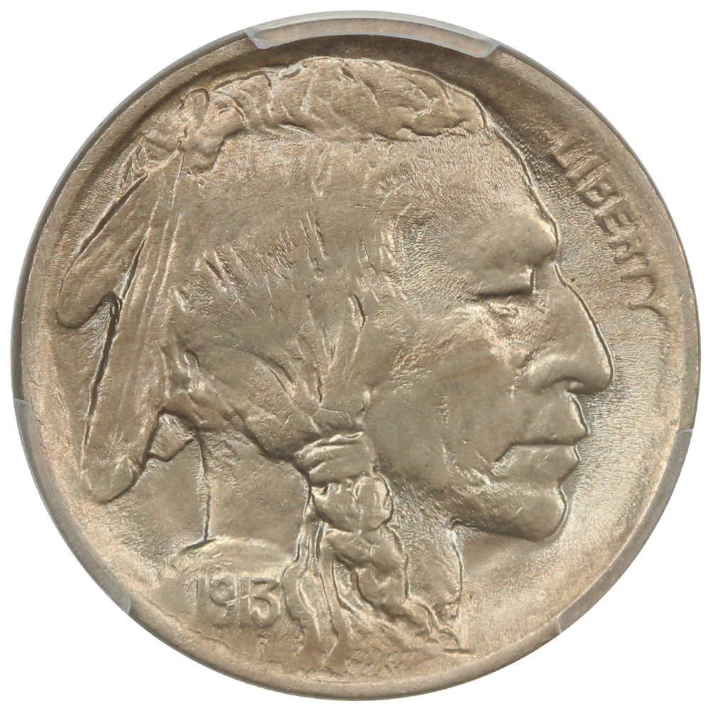 image for: 1913 Buffalo, Type 1 5c PCGS MS66