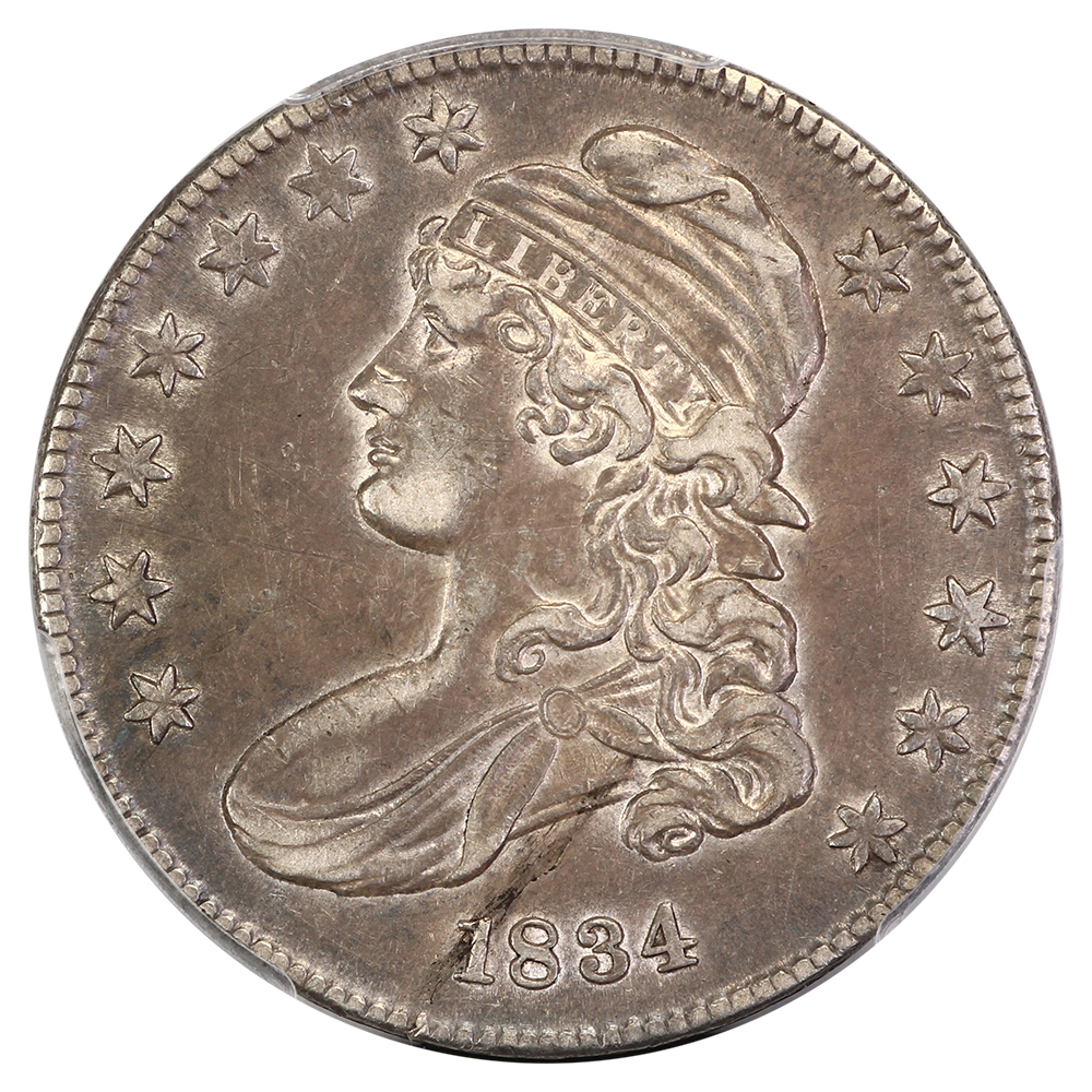 image for: 1834 Small Date, Small Letters 50c PCGS XF45