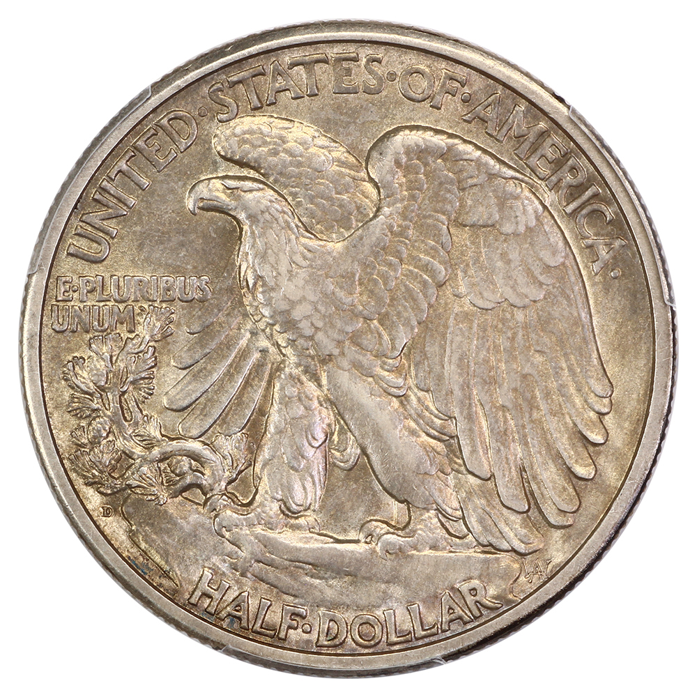 image for: 1929-D 50c PCGS AU53