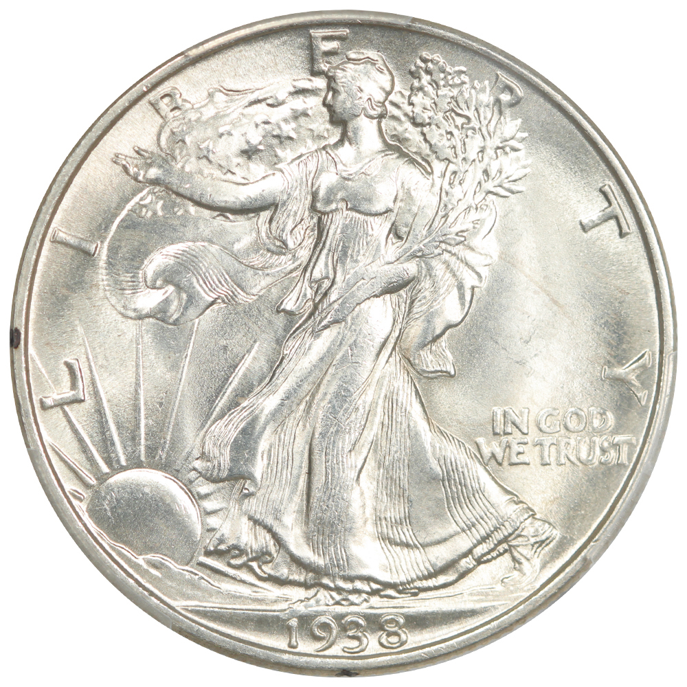 image for: 1938 50c PCGS MS65