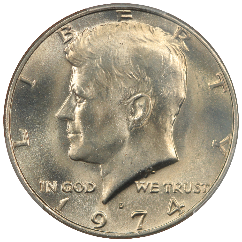 image for: 1974-D 50c PCGS MS67