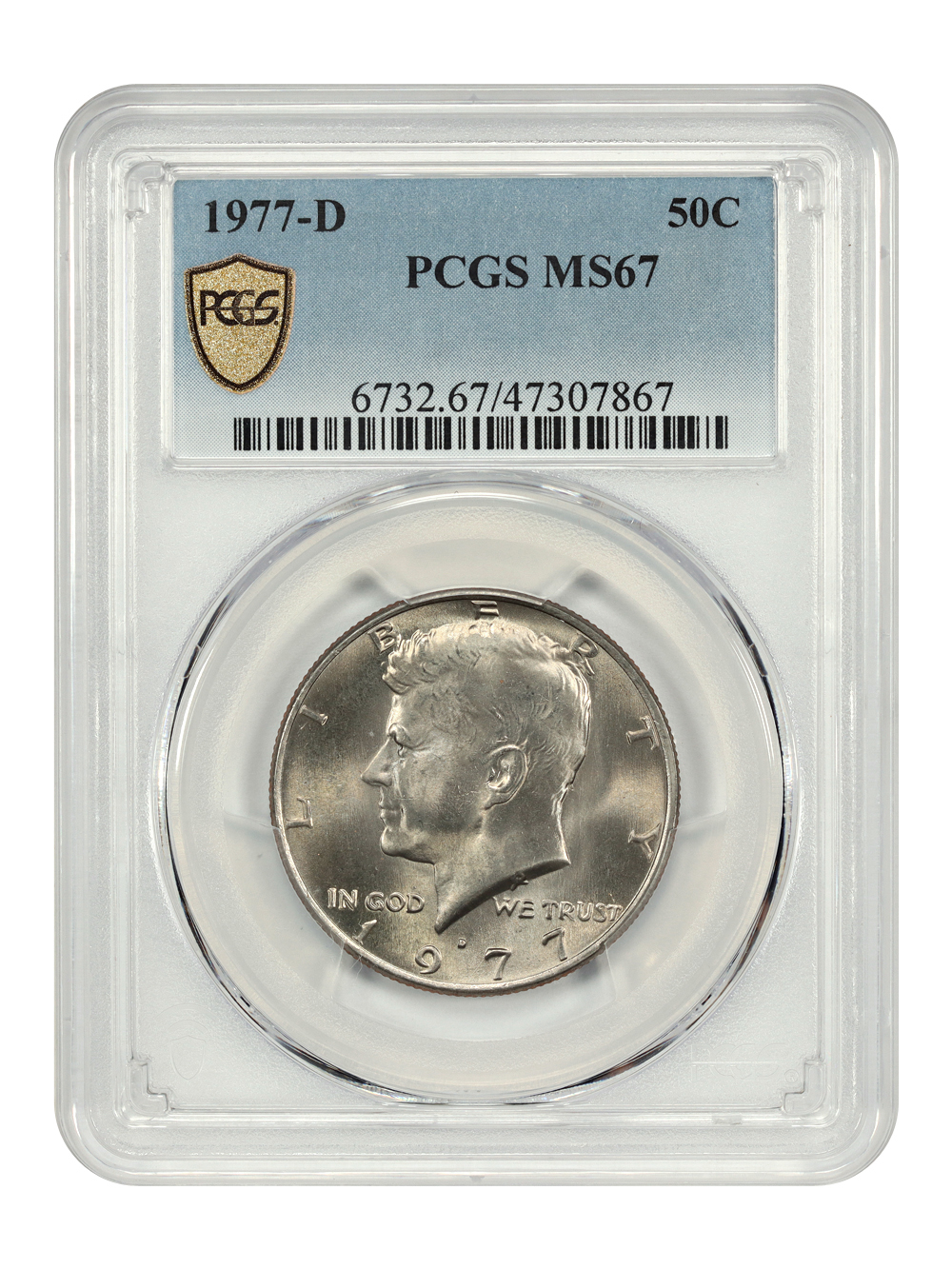 image for: 1977-D 50c PCGS MS67