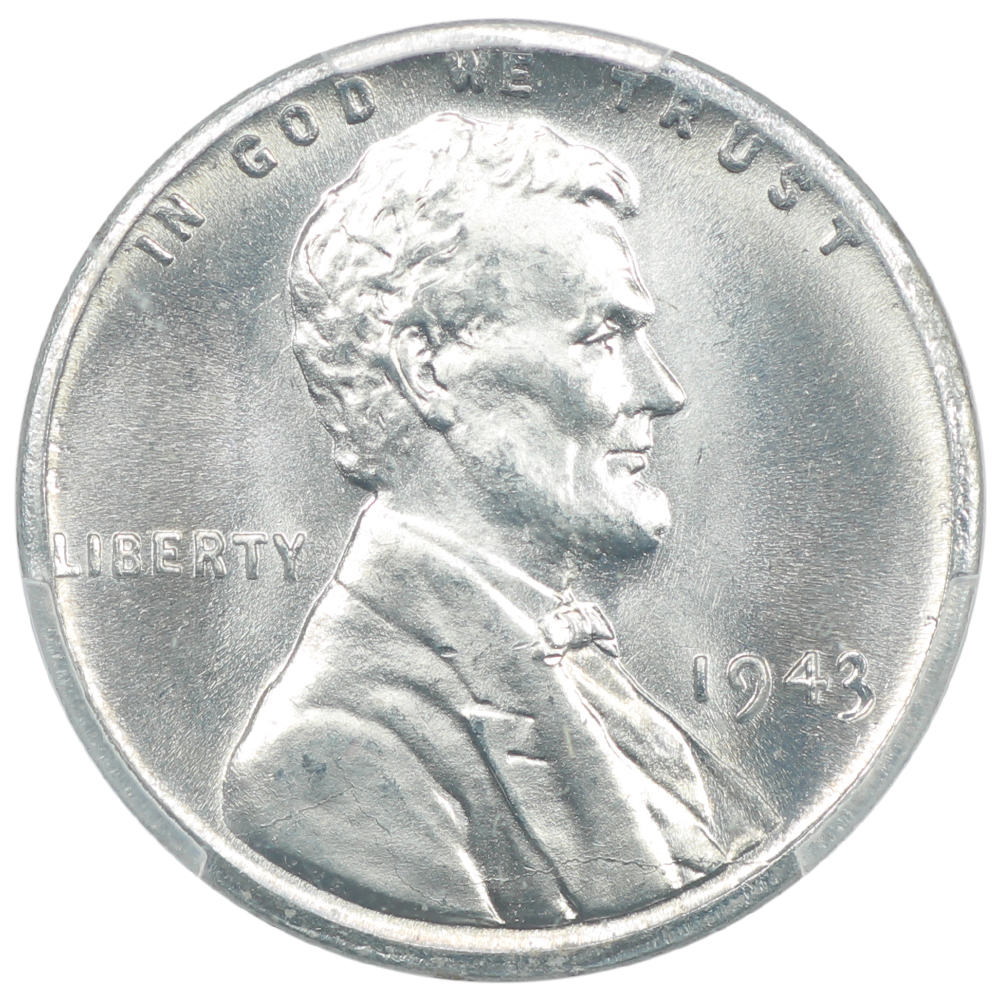 image for: 1943 Steel 1c PCGS MS66