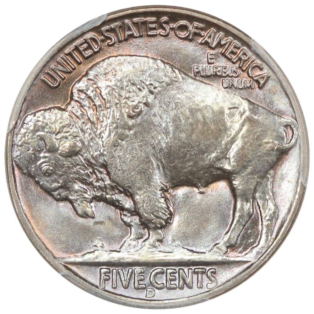 image for: 1938-D Buffalo 5c PCGS MS67