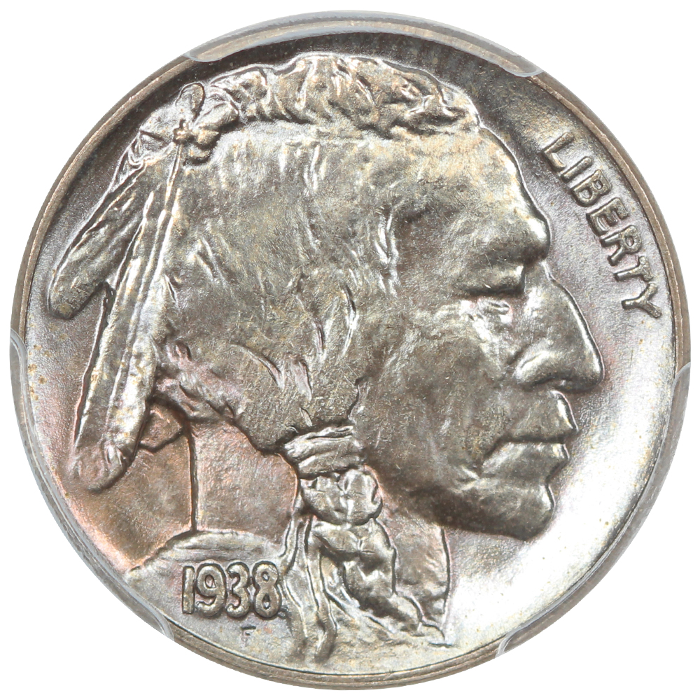 image for: 1938-D Buffalo 5c PCGS MS67