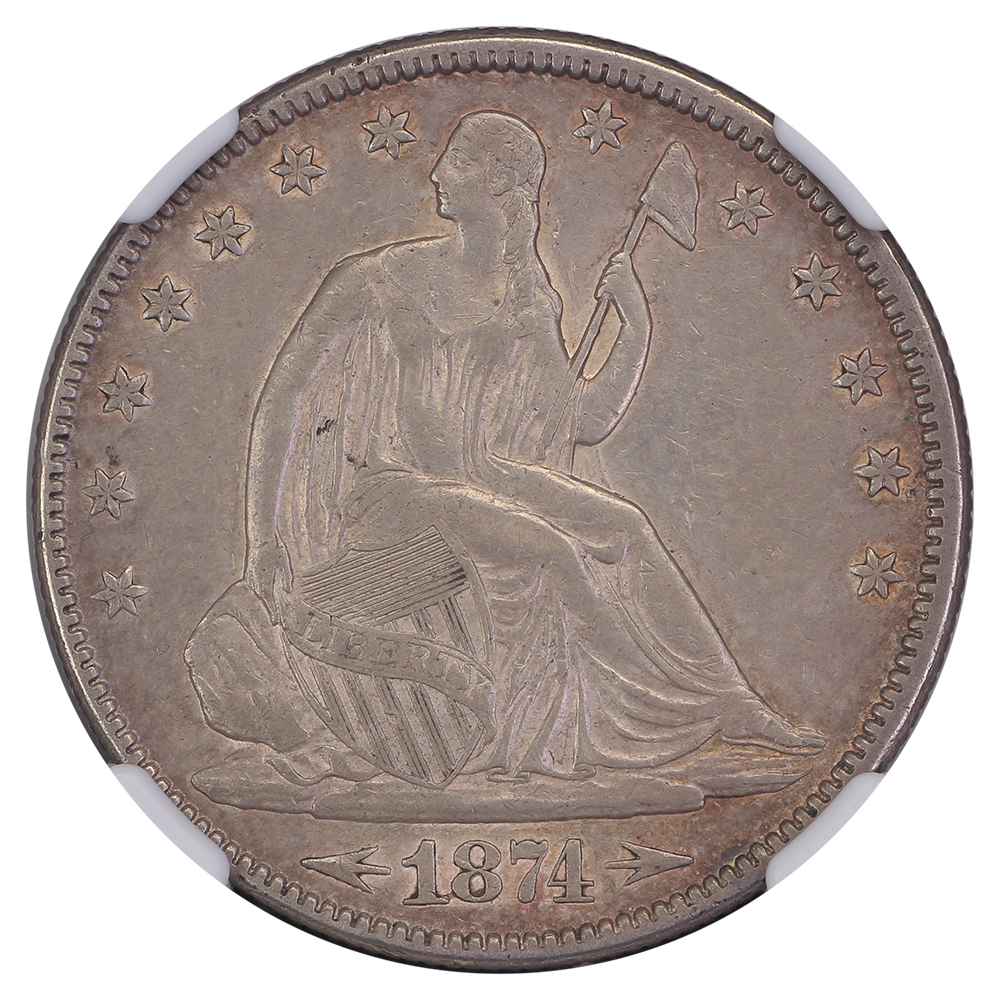 image for: 1874 Arrows 50c NGC AU50