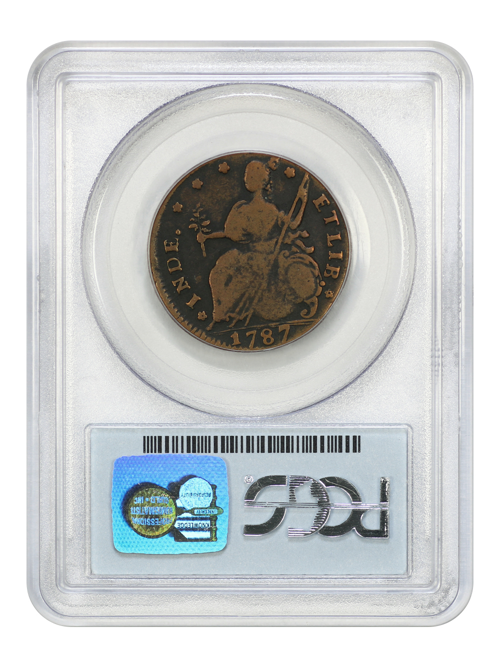 image for: 1787 Connecticut, Draped Bust Left Copper PCGS VF20 BN