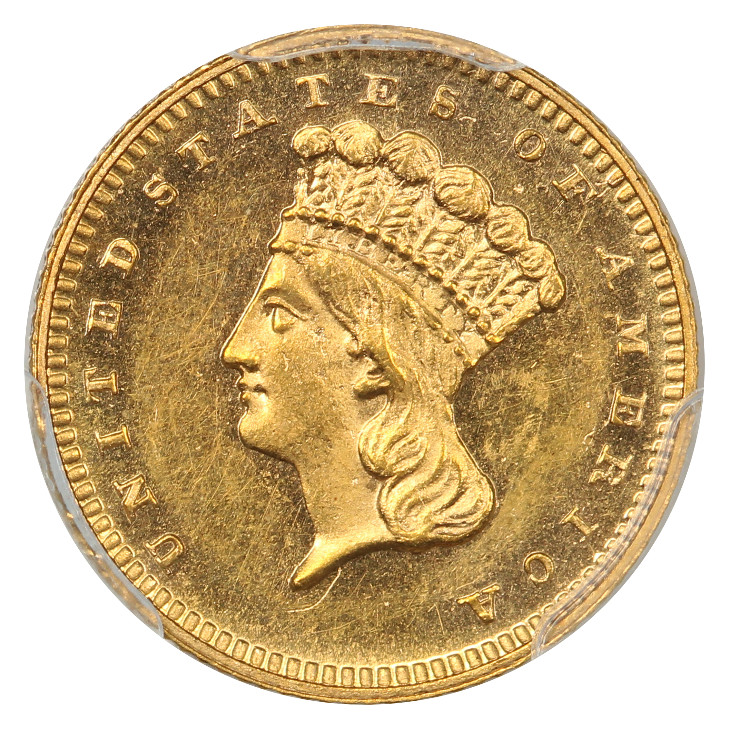 image for: 1873 Closed 3 G$1 PCGS PR61