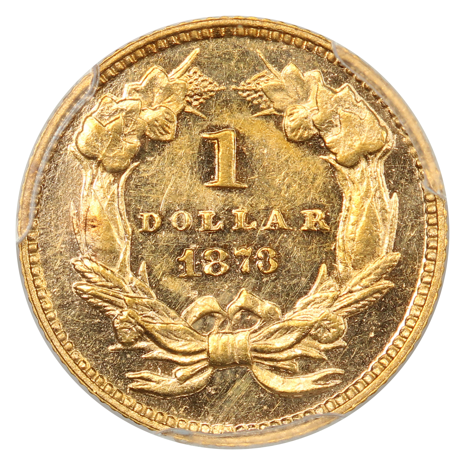 image for: 1873 Closed 3 G$1 PCGS PR61
