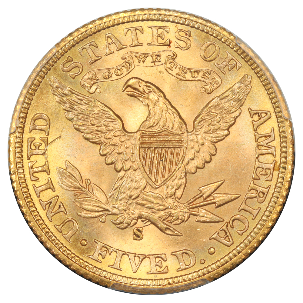 image for: 1901-S $5  PCGS MS66