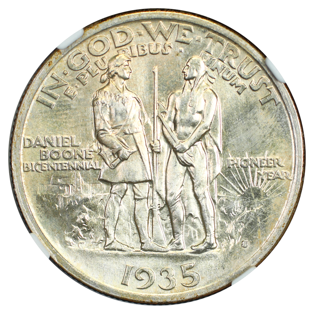 image for: 1935-S Boone 50c NGC MS67