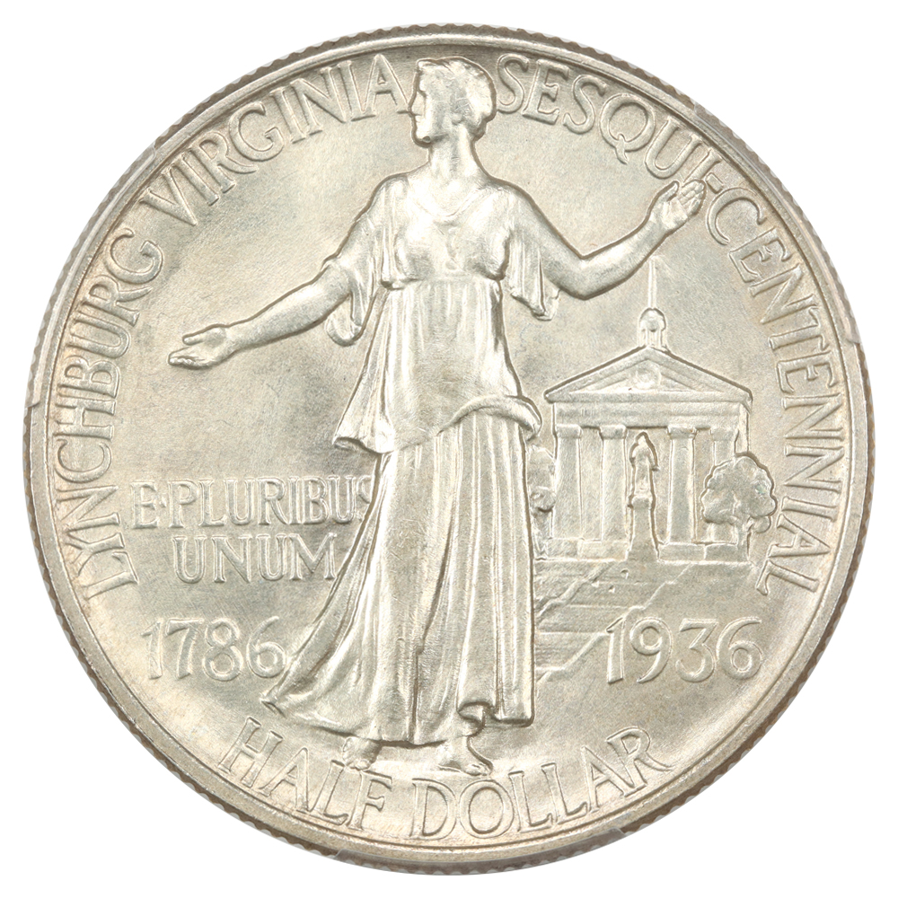 image for: 1936 Lynchburg 50c PCGS MS66