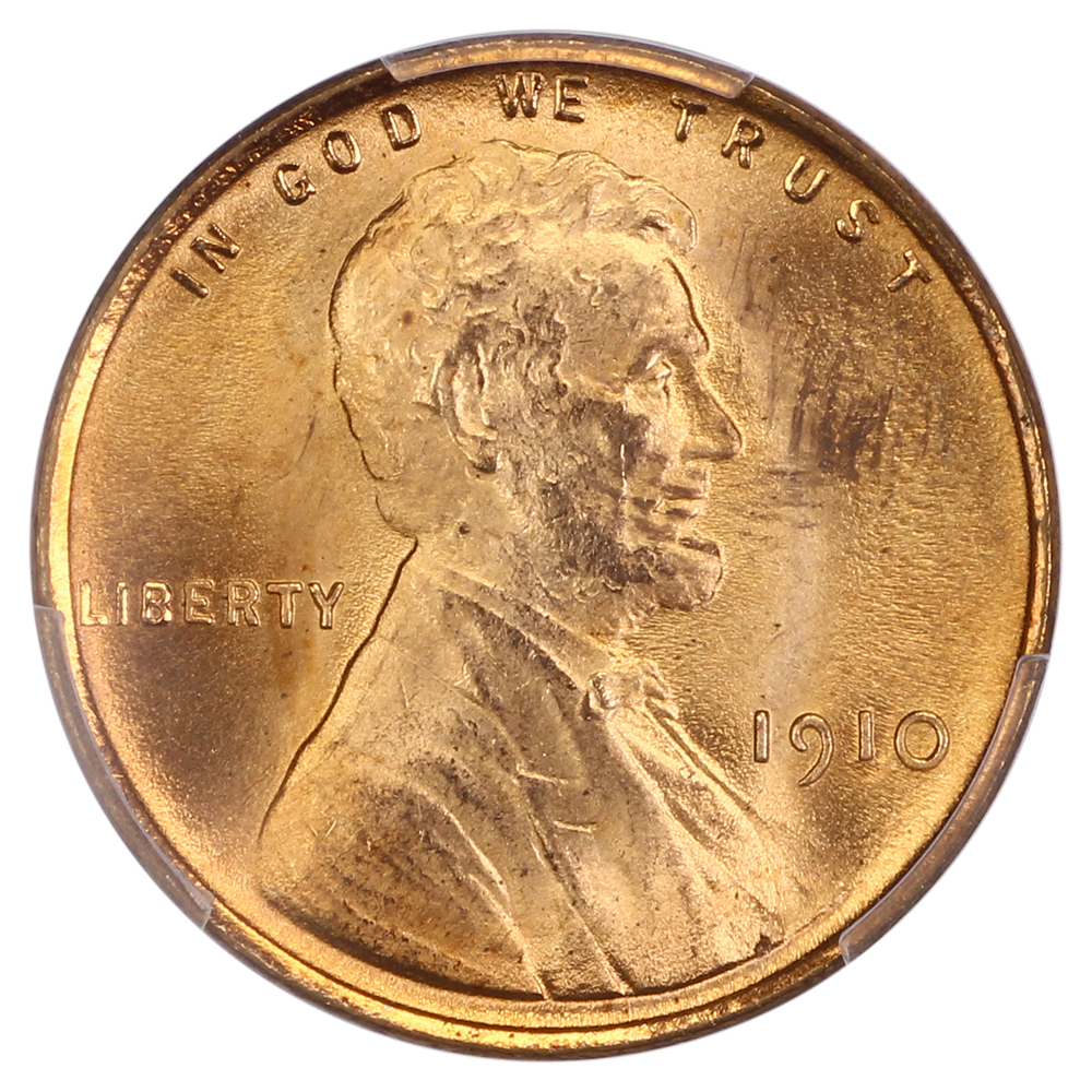 image for: 1910 1c PCGS MS65 RD