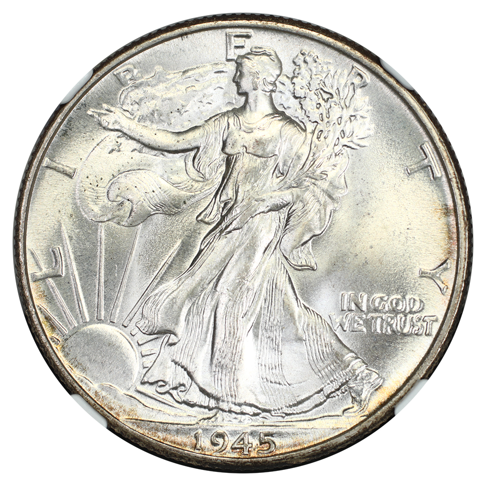 image for: 1945 50c NGC MS66