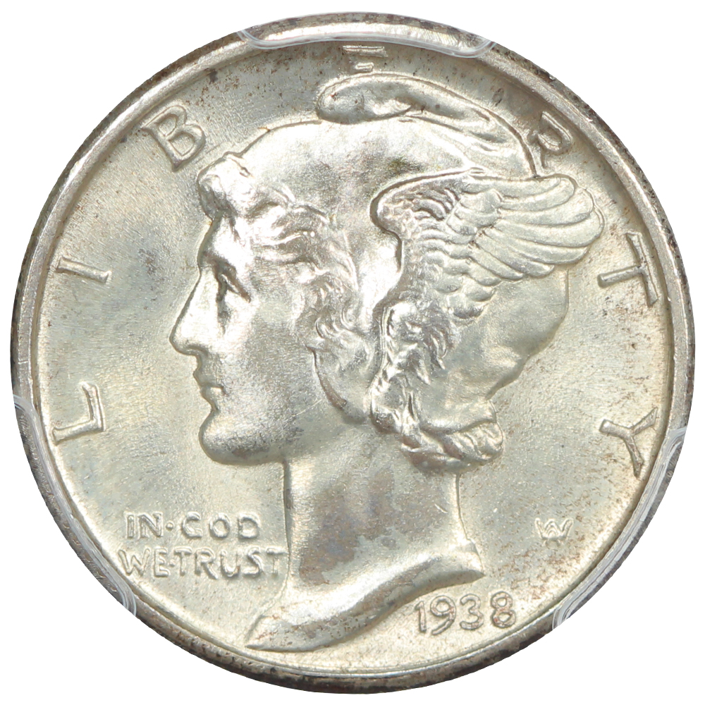 image for: 1938 10c PCGS MS68 FB