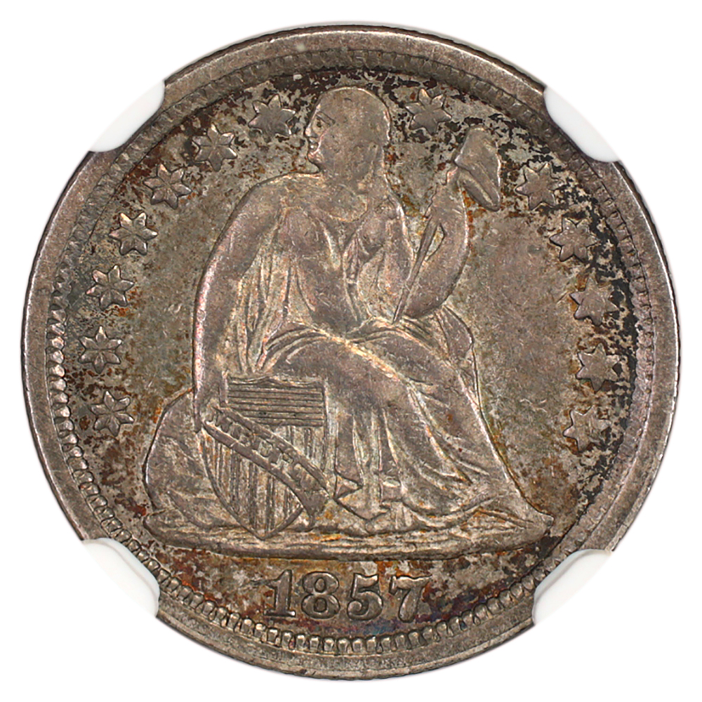 image for: 1857 10c NGC AU58