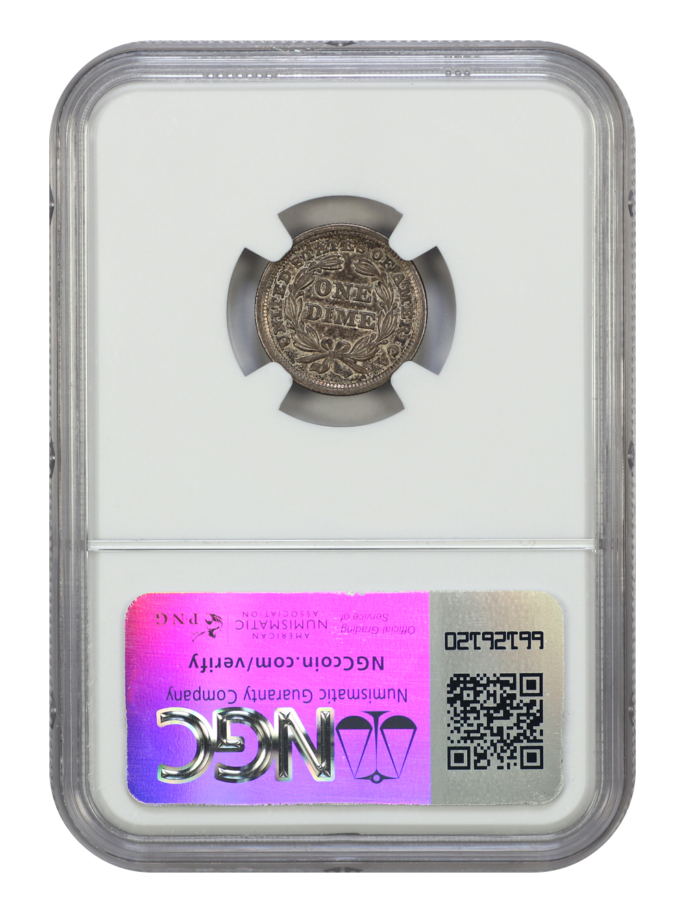 image for: 1857 10c NGC AU58