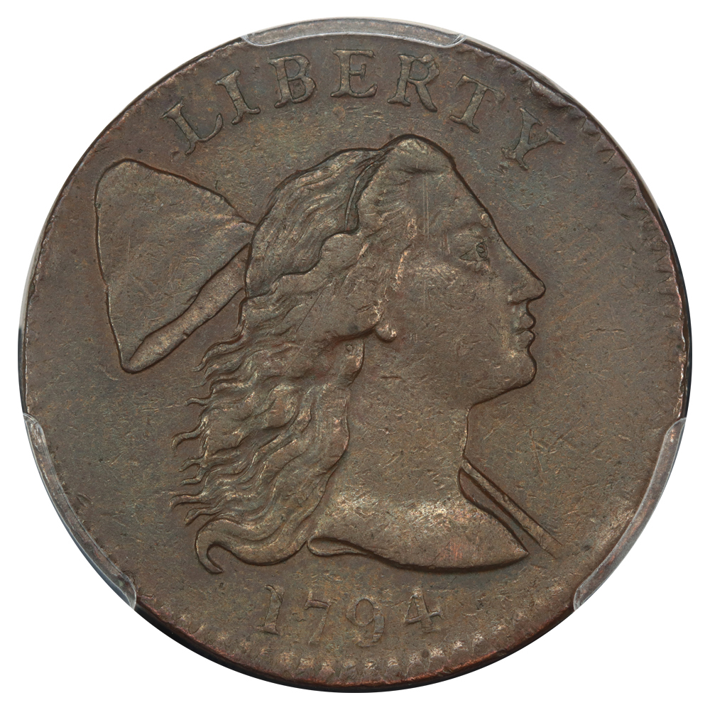 image for: 1794 Head of 1794 1c PCGS XF45 BN
