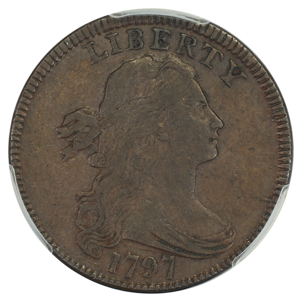 image for: 1797 Reverse of 1797, Stems 1c PCGS VF30 BN