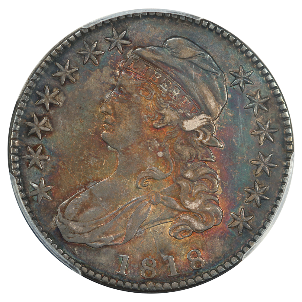 image for: 1818 50c PCGS AU50