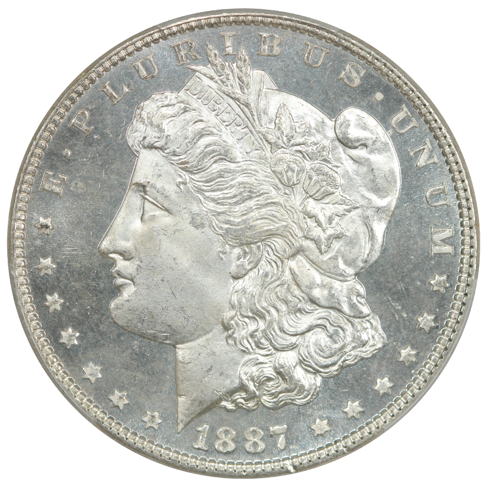 image for: 1887 $1  PCGS MS66 DMPL