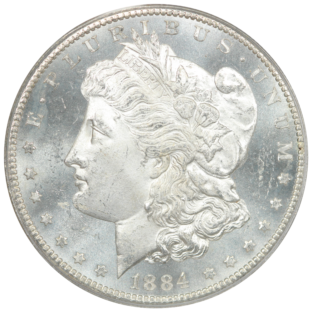image for: 1884-CC $1  PCGS MS63 PL