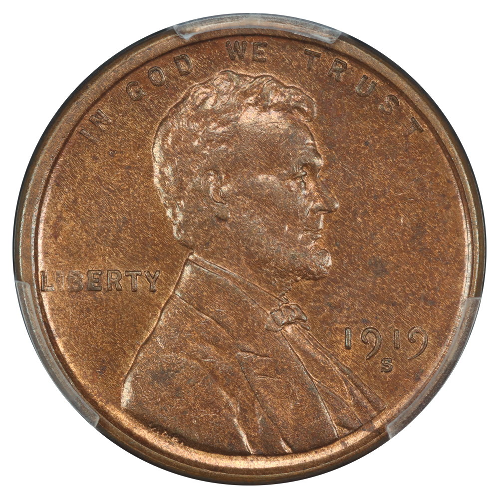 image for: 1919-S 1c PCGS MS64 BN
