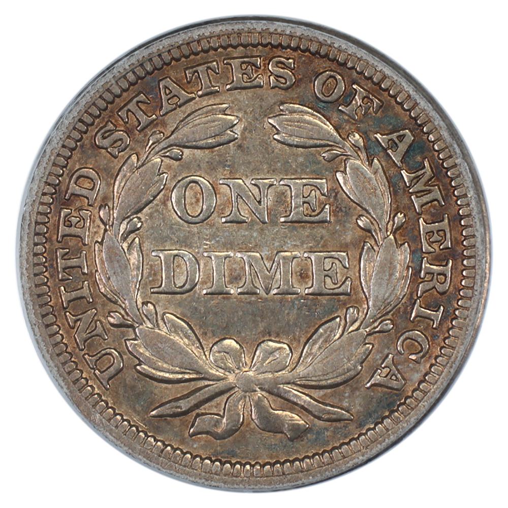 image for: 1844 10c PCGS VF35