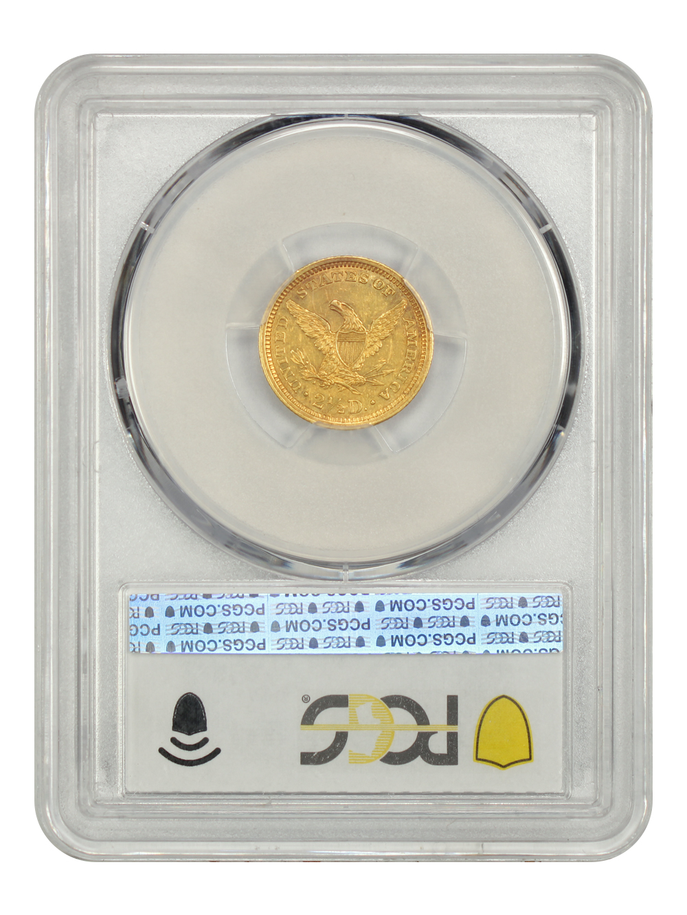 image for: 1862 $2 1/2 PCGS AU58
