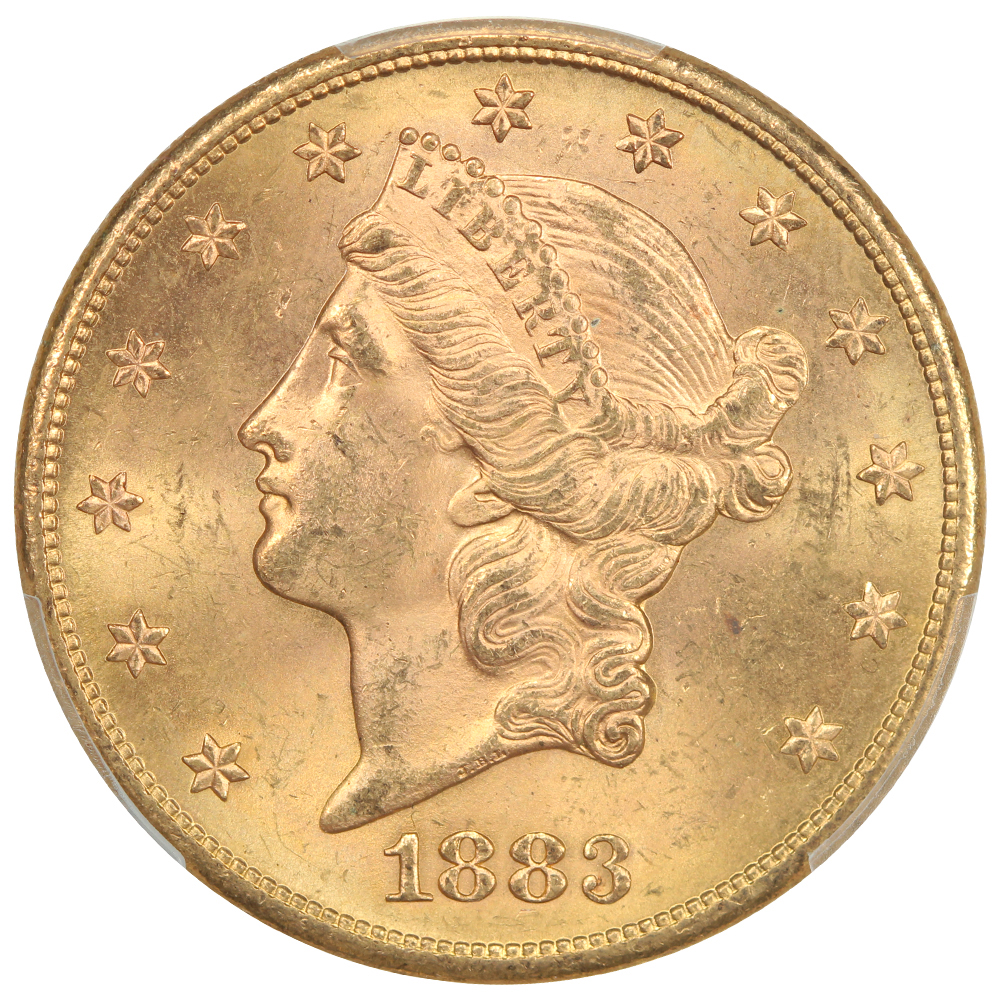 image for: 1883-S $20  PCGS MS63