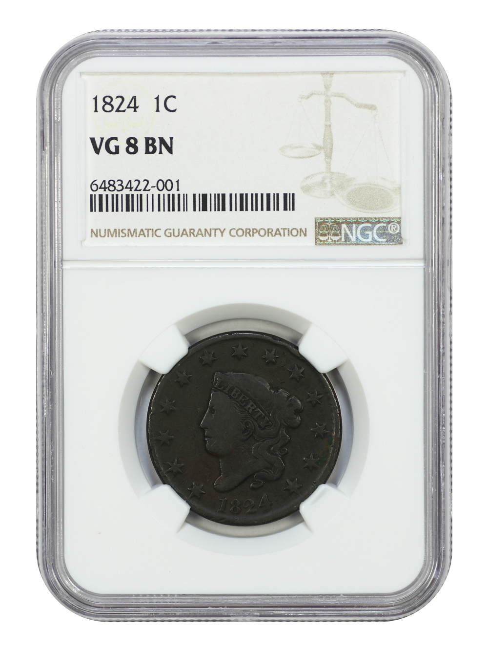 image for: 1824 1c NGC VG8 BN
