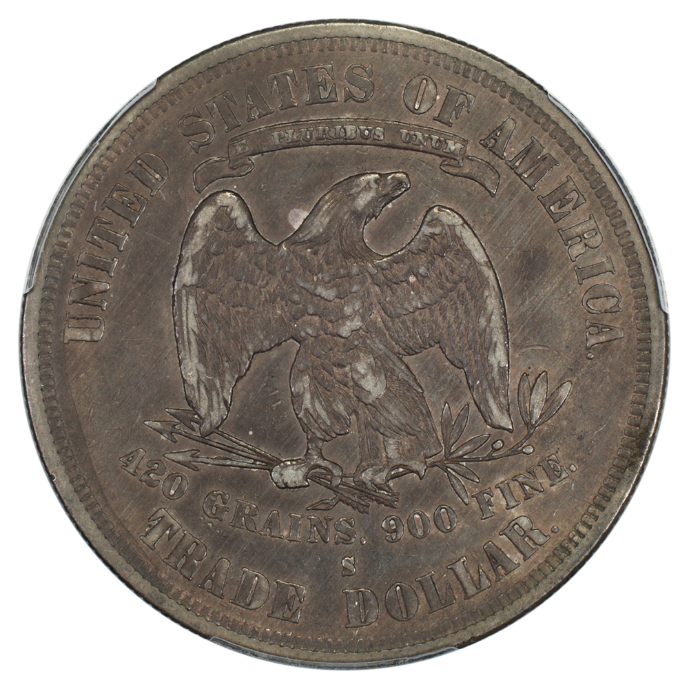 image for: 1877-S Trade$ PCGS XF40