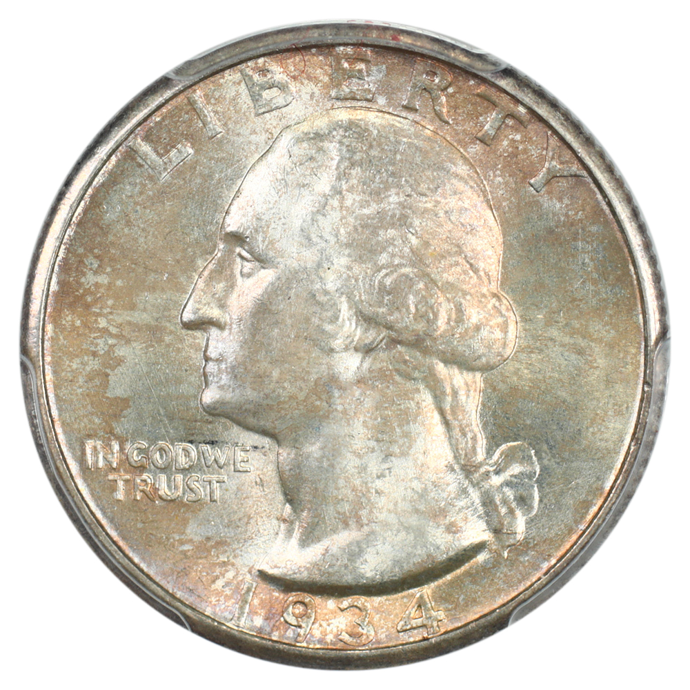 image for: 1934-D 25c PCGS MS65